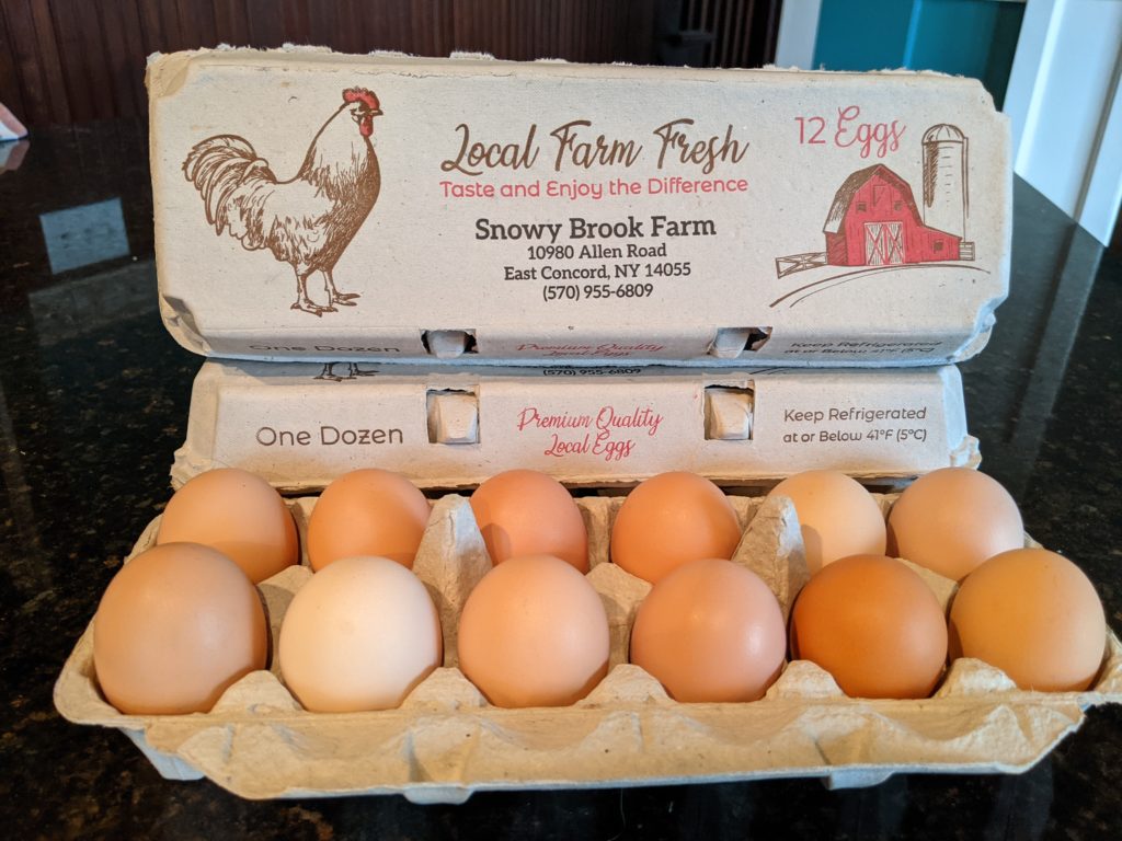 Table Eggs Snowy Brook Farm
