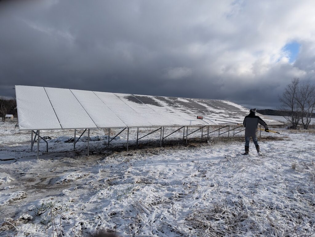 Removing Snow in April